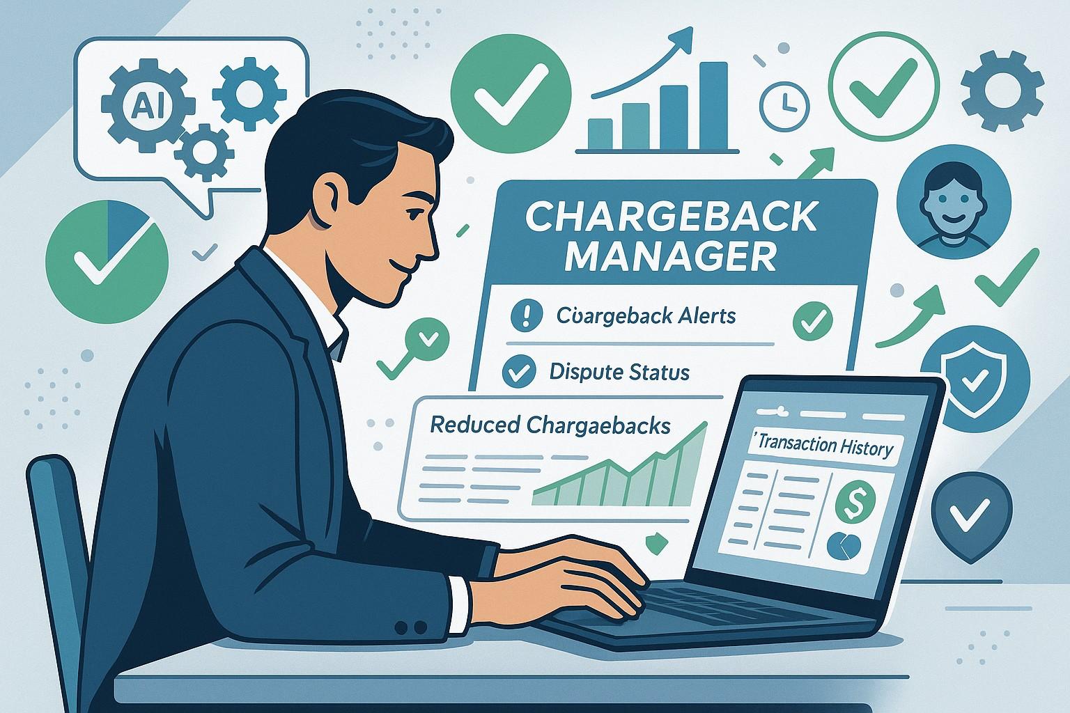 E-commerce Chargeback Manager Dashboard Interface
