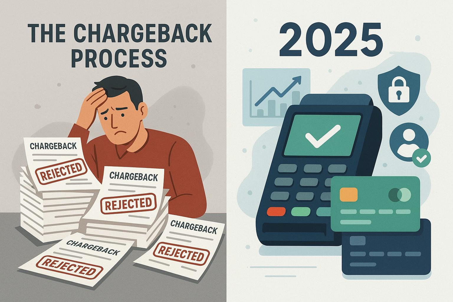 Retailer reviewing chargeback dispute paperwork