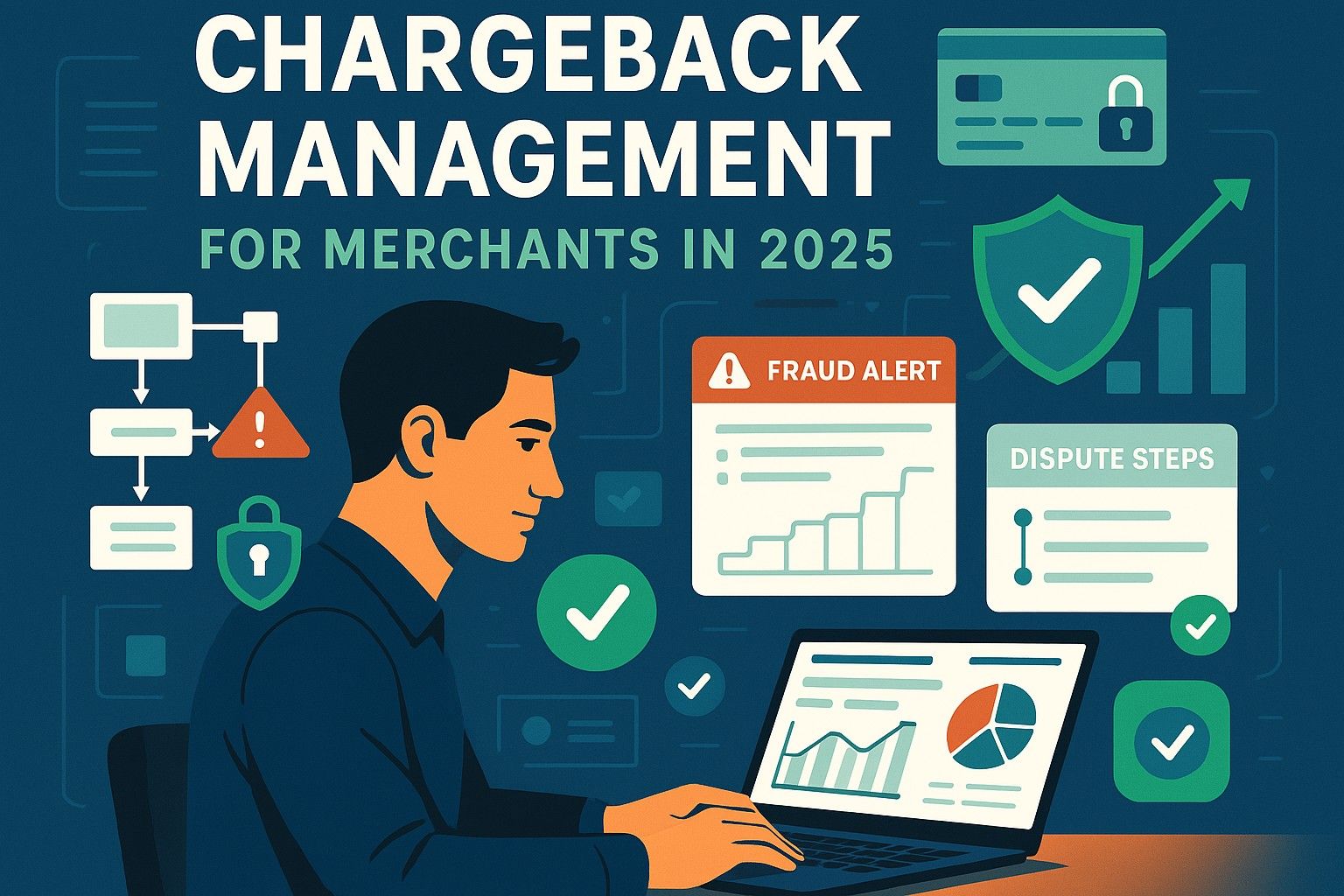 Merchant analyzing chargeback response in 2025
