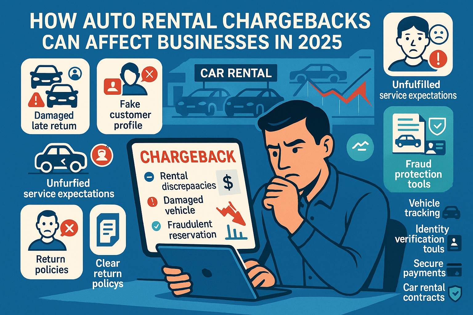 Car rental chargeback dispute management 2025