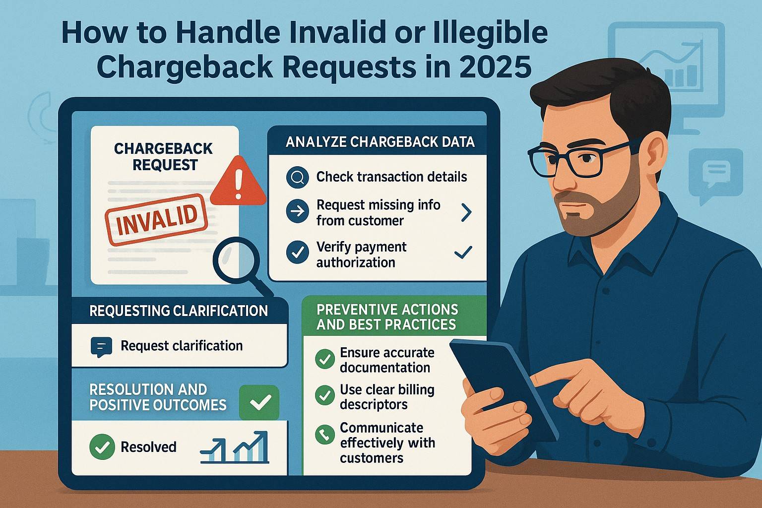 Merchant uploading high-resolution transaction documents to avoid invalid chargebacks – 2025 best practices